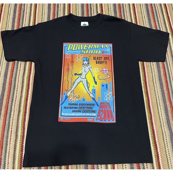 Other - Vintage Y2K Powerman 5000 Tee Shirt Size‎ Insustrial Rock Band Awesome Condition